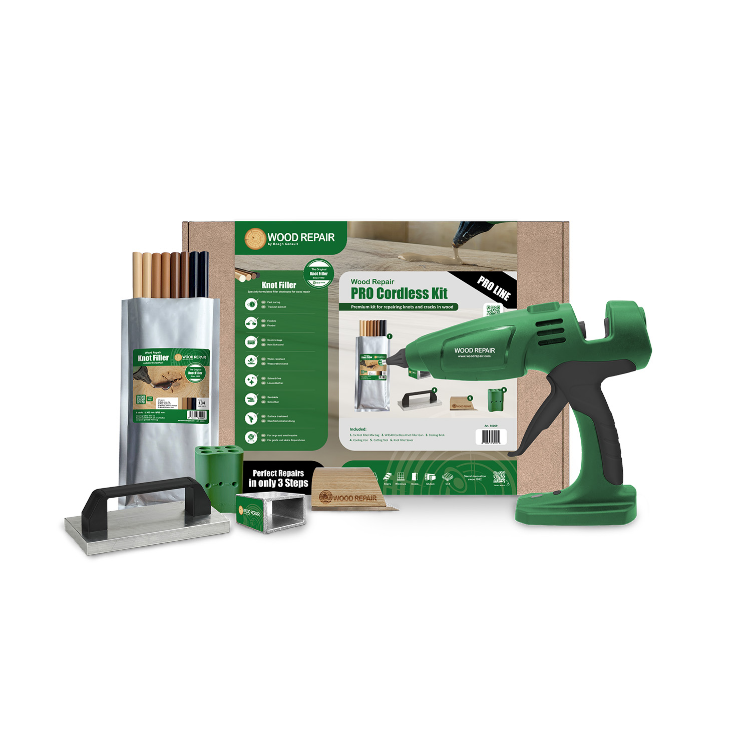 Wood Repair PRO Ledningsfri Kit